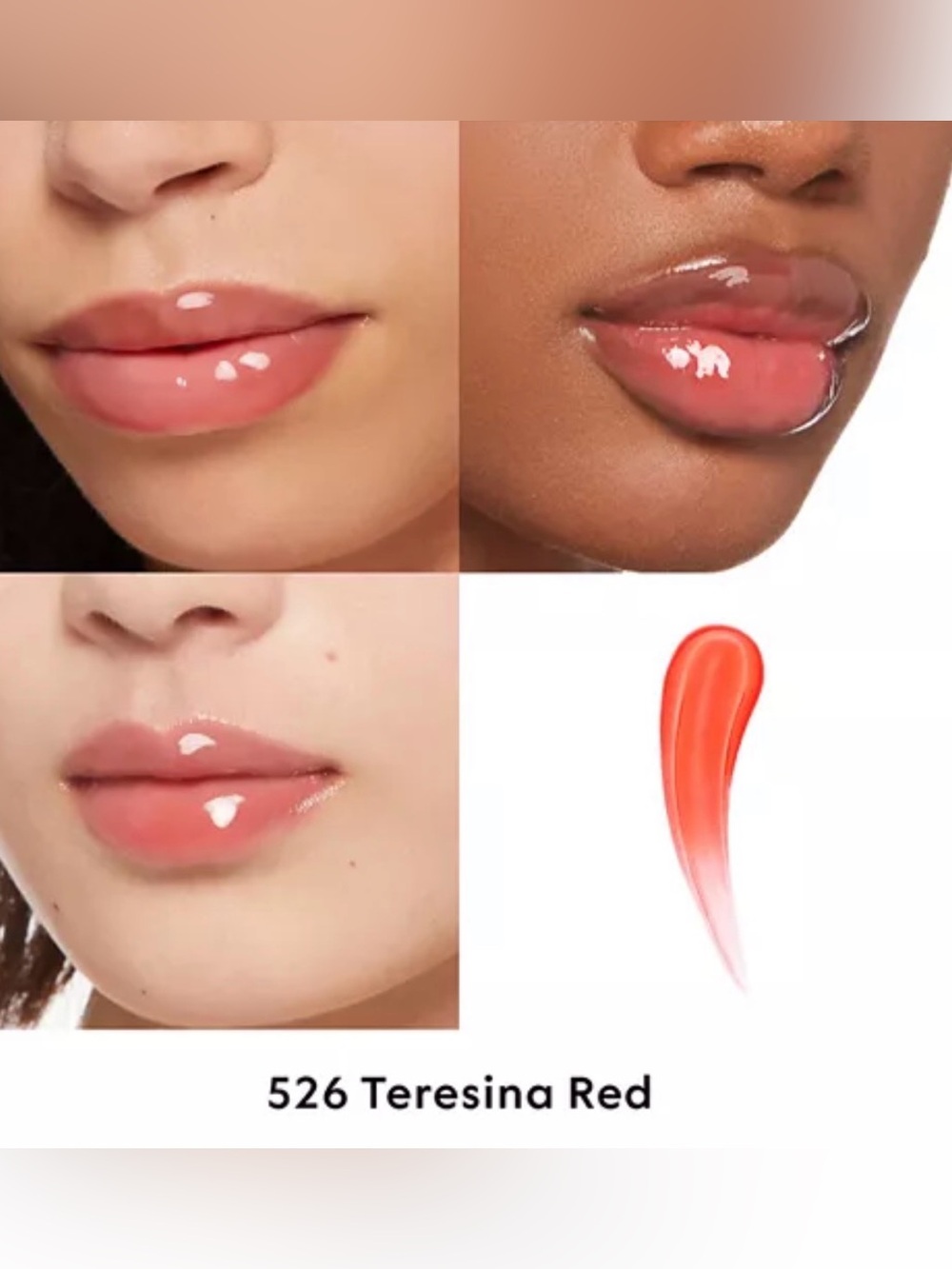 ✨🛍️ Gucci Gloss à Lèvres Plumping Lip Gloss - 526 Teresina Red - Picture 2 of 3